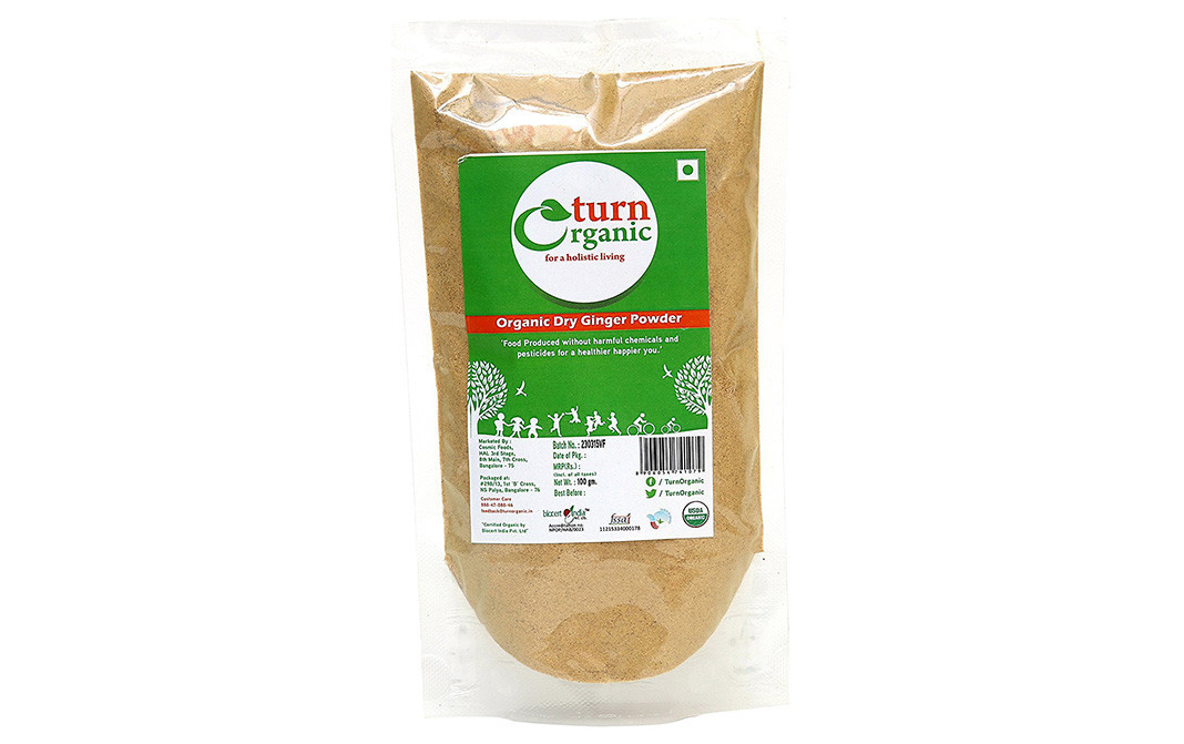 Turn Organic Dry Ginger Powder    Pack  100 grams